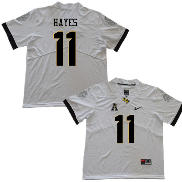 Men #11 Jordan Hayes UCF Knights College Football Jerseys Sale-White